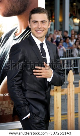 UNITED STATES, HOLLYWOOD, APRIL 16, 2012: Zac Efron at the Los Angeles premiere of \'The Lucky One\' held at the Grauman\'s Chinese Theater in Hollywood, USA on April 16, 2012.