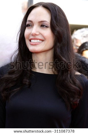 HOLLYWOOD, CA - NOVEMBER 09, 2008: Angelina Jolie at the Los Angeles premiere of \'Secrets of the Furious Five\' held at the Grauman\'s Chinese Theater in Hollywood, USA on November 9, 2008.