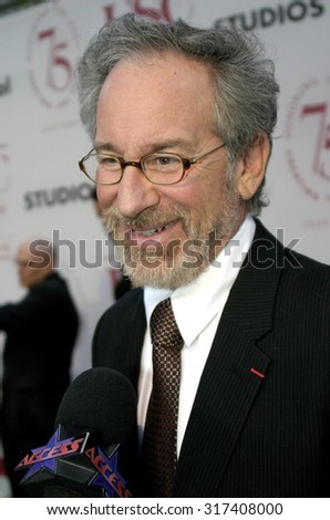 Steven Spielberg at the 75th Diamond Jubilee Celebration for the USC School of Cinema-Television held at the USC\'s Bovard Auditorium in Los Angeles, USA on September 26, 2004.
