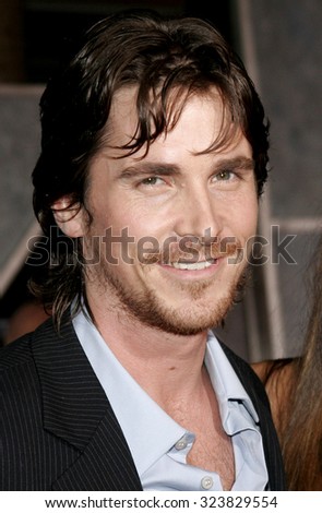 HOLLYWOOD, CALIFORNIA. October 17, 2006. Christian Bale at the World premiere of \'The Prestige\' held at the El Capitan Theatre in Hollywood, USA on October 17, 2006.