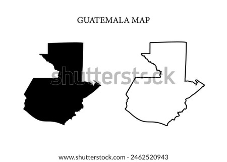 Guatemala region country map vector