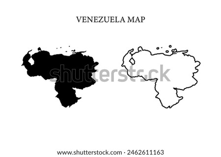 Venezuela region country map vector