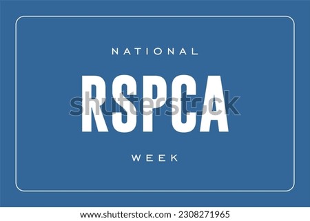 RSPCA week background template Holiday concept