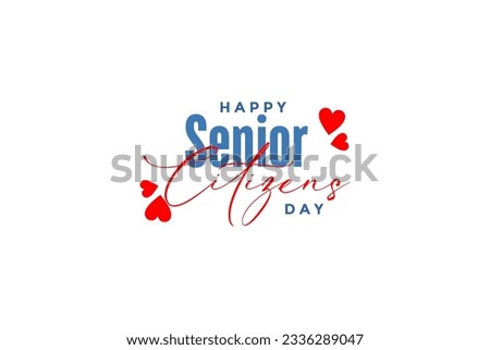 national senior citizens day background template Holiday concept