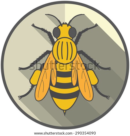 Bee Icon Stock Vector 290354090 : Shutterstock