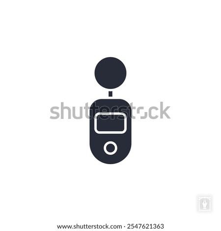 Decibel Meter icon. Decibel Meter Symbol sign for mobile concept and web design. Vector icon, Logo illustration, Vector graphics