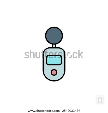 Decibel Meter icon. Decibel Meter Symbol sign for mobile concept and web design. Vector icon, Logo illustration, Vector graphics