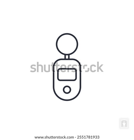 Decibel Meter icon. Decibel Meter Symbol sign for mobile concept and web design. Vector icon, Logo illustration, Vector graphics