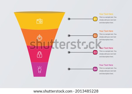 Sales funnel template for your business vector image 4 