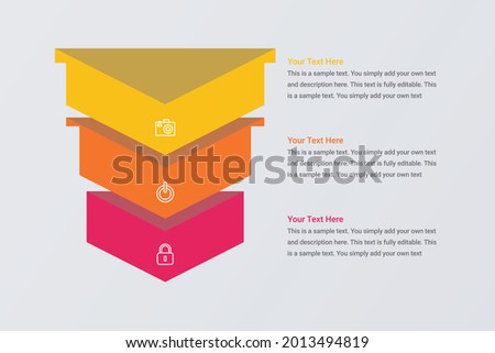 Funnel diagram template vector image 3