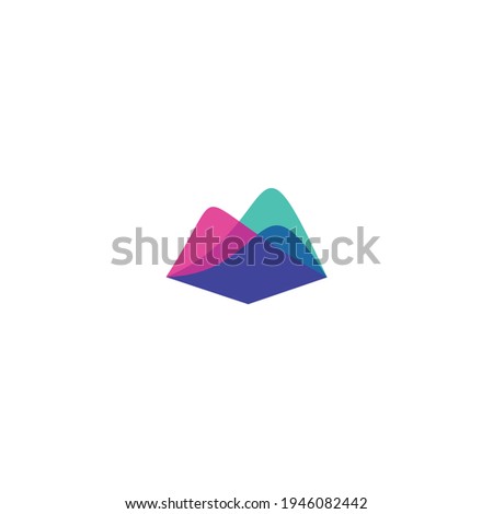 simple Mountain Logo concept template