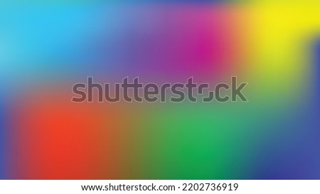 abstract blurred gradient mesh tool blue yellow red and green background illustration