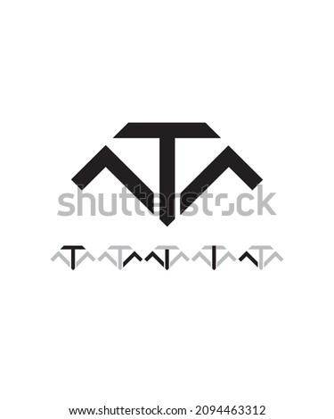 The name logo made based on the name TANIA is very suitable for personal use that matches this name, this  logo can also be randomized according to your personal or business name Photo stock © 