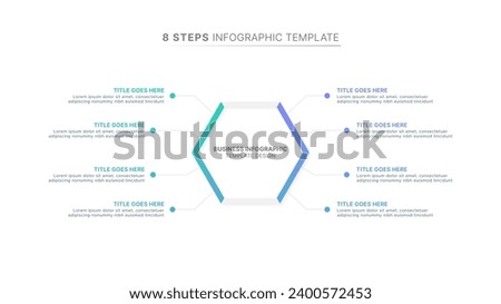 Hexagonal Infographic Design Template with Eight Options