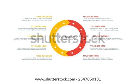 Dos and Don’ts Comparison Modern Infographic Design Template