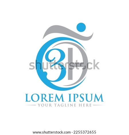 3H Modern and Unique letter Logo Design 
