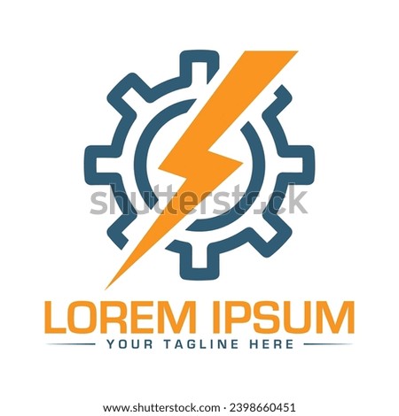 Setting Logo Design Power Logo Design Construction Logo Design