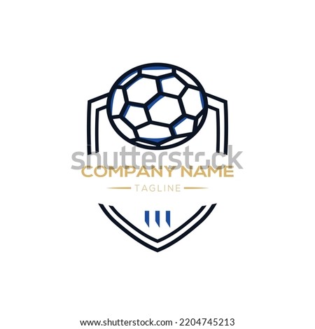 The Football team logo design looks like a law enforcement badge. 