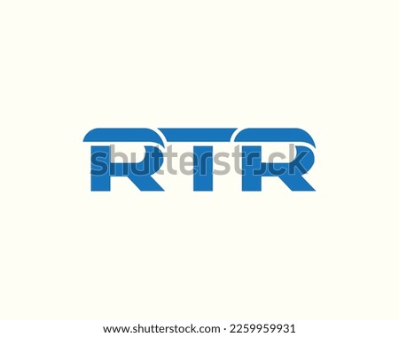 Combination RTR letter logo Illustration