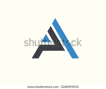 PA logo design, PA Company Linked Letter Logo 