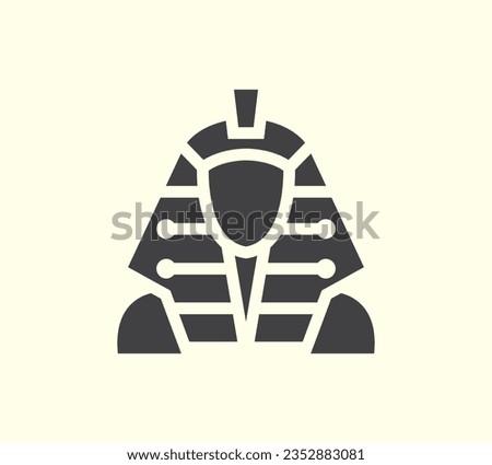 Sphinx Icon. Line Art Style Design Isolated On White Background