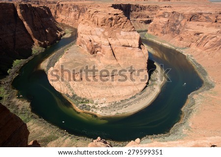 Horseshoe Bend is a horseshoe-shaped meander of the Colorado River located near the town of Page, Arizona, in the United States.