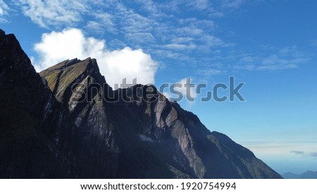 Tembagapura, Mimika, Papua, Indonesia: the morning atmosphere in a rocky mountain cluster near the underground DOZ Mine (20 Feb 2021) Stock fotó © 