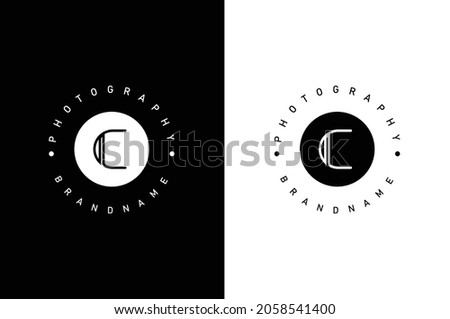 Abstract Photography logo. Alphabet letters Initials Monogram logo CL, LC, C and L Stock fotó © 