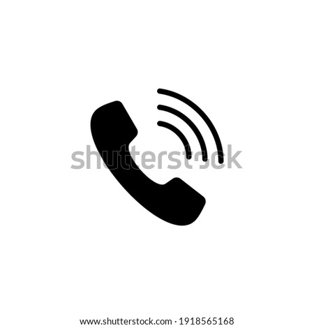 Phone call icon vector. Contact icon symbol illustration