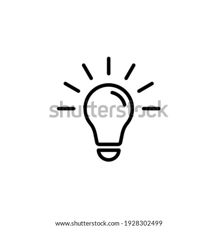 Light bulb icon. Ideas icon symbol vector illustration