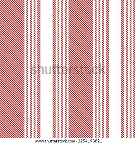 Red and white woven stripe. Seamless vector French drill cotton stripe pattern suitable for fashion, home decor and stationary.