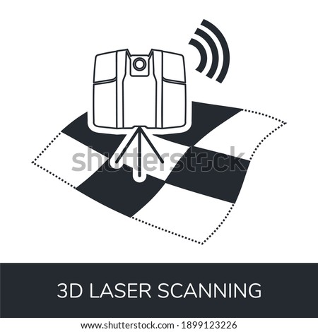 3D laser scanning, Trimble scanner icon map survey