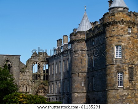 Scottish castle, Holyrood House.