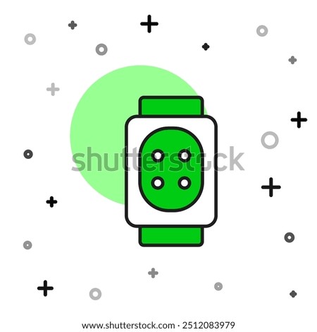 Filled outline Knee pads icon isolated on white background. Extreme sport. Skateboarding, bicycle, roller skating protective gear.  Vector