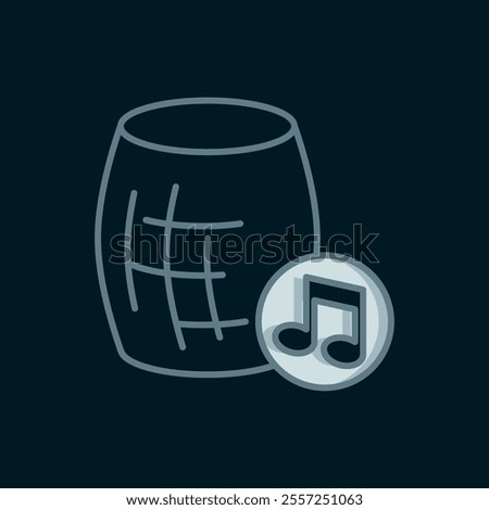 Line Voice assistant icon isolated on black background. Voice control user interface smart speaker. Flat filled outline style with shadow. Vector