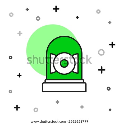 Filled outline Ringing alarm bell icon isolated on white background. Alarm symbol, service bell, handbell sign, notification symbol.  Vector