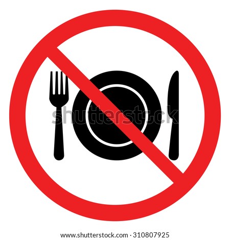 No eating sign,No Food Sign