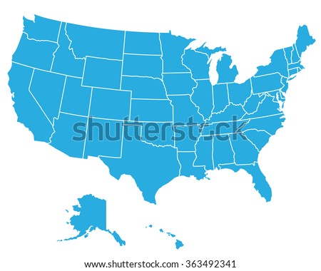 UNITED STATES OF AMERICA MAP ,USA MAP