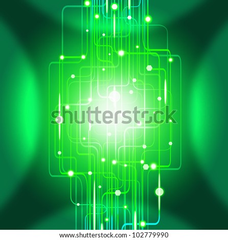 abstract circuit board ,lighting effect ,technology background