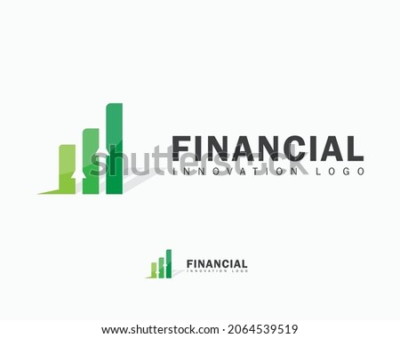 financial logo creative arrow diagram market design template