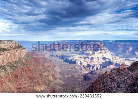Amazing  Landscape View of Grand Canyon. Horizontal Image Orientation