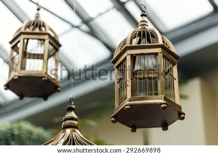 Hanging Vintage Bird Cage