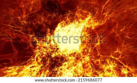 Similar – Image, Stock Photo Volcano bursting with hot lava