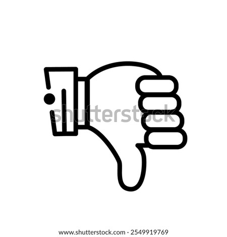 Thumbs up and down like dislike line icons vector,Dislike vector icons