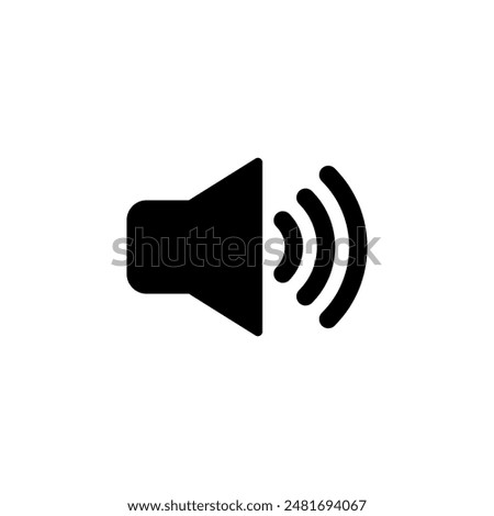 Speaker icon logo design. volume sign and symbol. loudspeaker icon. sound symbol