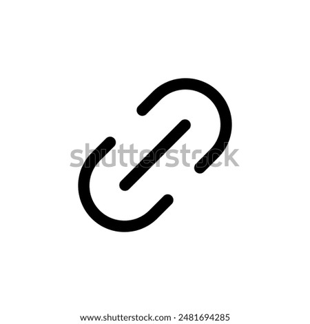 Link icon logo design. Hyperlink chain sign and symbol