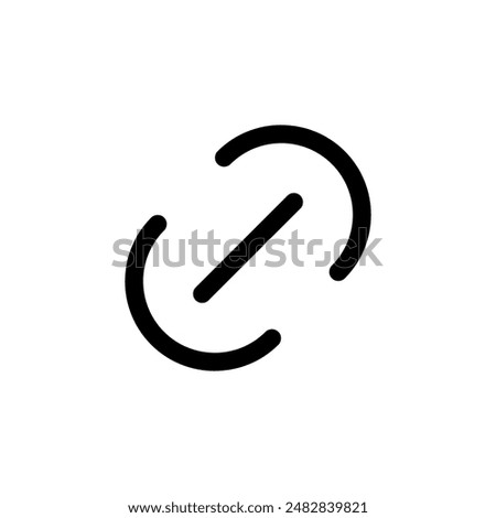 Link icon logo design. Hyperlink chain sign and symbol