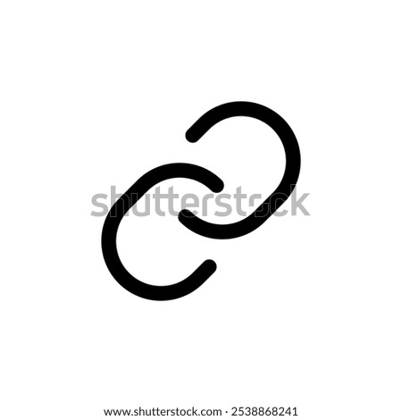 Link icon logo design. Hyperlink chain sign and symbol