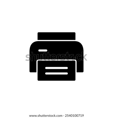 Print icon logo design. printer sign and symbol