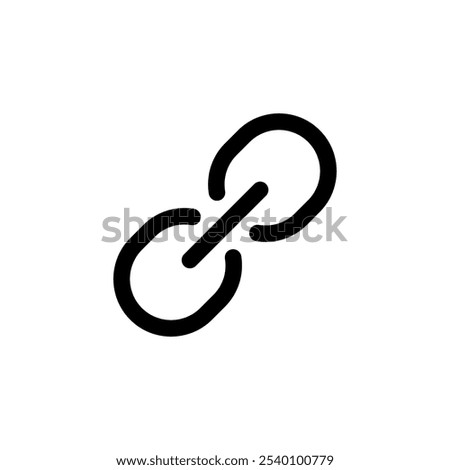 Link icon logo design. Hyperlink chain sign and symbol